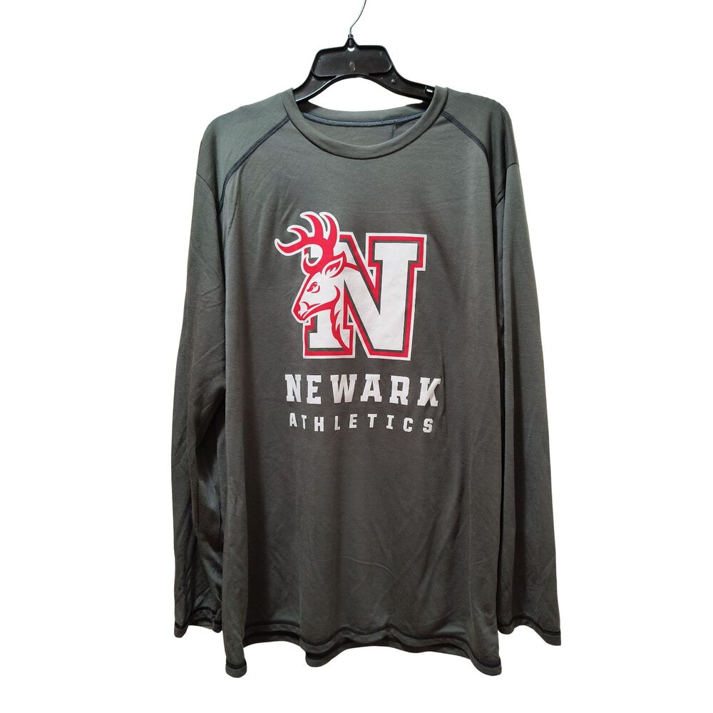 Augusta Sportswear Newark Athletics Long Sleeve T Shirt Men’s Large Gray NWOT